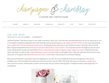 Tablet Screenshot of champagneandchambray.com